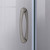 DreamLine Prime 36 in. x 74 3/4 in. Semi-Frameless Frosted Glass Sliding Shower Enclosure in Brushed Nickel with Black Base Kit