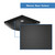 DreamLine Prime 36 in. x 74 3/4 in. Semi-Frameless Frosted Glass Sliding Shower Enclosure in Brushed Nickel with Black Base Kit