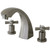 Kingston Brass Two Handle Roman Tub Filler Faucet - Brushed Nickel KS4368ZX