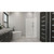DreamLine 36 in. D x 36 in. W x 76 3/4 in. H SlimLine Double Threshold Corner Drain Base and Acrylic Backwall Kit in White
