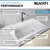 Ruvati 33 x 22 inch epiGranite Drop-in Topmount Granite Composite Single Bowl Kitchen Sink - Arctic White - RVG1033WH