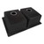 Ruvati 33 x 22 inch epiGranite Topmount Granite Composite Double Bowl Kitchen Sink - Midnight Black - RVG1388BK