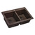 Ruvati 33 x 22 inch epiGranite Topmount Granite Composite Double Bowl Kitchen Sink - Espresso Brown - RVG1388ES
