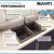 Ruvati 33 x 22 inch epiGranite Topmount Granite Composite Double Bowl Kitchen Sink - Espresso Brown - RVG1388ES