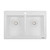Ruvati 33 x 22 inch epiGranite Topmount Granite Composite Double Bowl Kitchen Sink - Arctic White - RVG1388WH