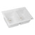Ruvati 33 x 22 inch epiGranite Topmount Granite Composite Double Bowl Kitchen Sink - Arctic White - RVG1388WH