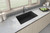 Ruvati 31 x 19 inch epiGranite Undermount Granite Composite Single Bowl Kitchen Sink - Midnight Black - RVG2033
