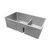 Ruvati 28-inch Low-Divide Undermount 60/40 Double Bowl Rounded Corners 16 Gauge Stainless Steel Kitchen Sink - RVH7255