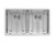 Ruvati 32-inch Low-Divide Undermount 50/50 Double Bowl 16 Gauge Rounded Corners Stainless Steel Kitchen Sink - RVH7411