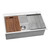 Ruvati 33 x 22 inch Workstation Ledge Drop-in Tight Radius 16 Gauge Stainless Steel Kitchen Sink Single Bowl - RVH8003