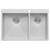 Ruvati 33 x 22 inch Drop-in 60/40 Double Bowl 16 Gauge Zero Radius Topmount Stainless Steel Kitchen Sink - RVH8050