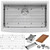 Ruvati 33-inch Apron-front Workstation Farmhouse Kitchen Sink 16 Gauge Stainless Steel Single Bowl - RVH9200