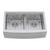 Ruvati 36" Apron-front Workstation Low-Divide Double Bowl 50/50 Farmhouse Kitchen Sink 16 Gauge Stainless Steel - RVH9301