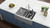 Ruvati 36" Apron-front Workstation Low-Divide Double Bowl 50/50 Farmhouse Kitchen Sink 16 Gauge Stainless Steel - RVH9301