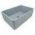 Ruvati 30 x 20 inch Fireclay Reversible Farmhouse Apron-Front Kitchen Sink Single Bowl - Horizon Gray - RVL2100GR