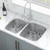 Ruvati 32-inch Undermount 40/60 Double Bowl 16 Gauge Stainless Steel Kitchen Sink - RVM4315