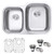 Ruvati 32-inch Undermount 40/60 Double Bowl 16 Gauge Stainless Steel Kitchen Sink - RVM4315