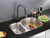 Ruvati 34-inch Undermount 40/60 Double Bowl 16 Gauge Stainless Steel Kitchen Sink - RVM4605