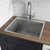 Ruvati Topmount Laundry Utility Sink 25" x 22" x 12" Deep 16 Gauge Stainless Steel - RVU6010