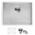 Ruvati 23" x 18" x 12" Deep Laundry Utility Sink Undermount 16 Gauge Stainless Steel - RVU6100