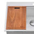 Ruvati 17 x 11 inch LedgeFit Solid Wood Replacement Cutting Board for Workstation Sinks - RVA1217