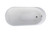 Vanity Art 70" x 34" Freestanding Acrylic Soaking Bathtub with Overflow and Drain - VA6839