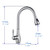 Vanity Art F80002 Pull Out Spray Kitchen Faucet - Chrome