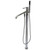 Kingston Brass Concord Single Handle Floor Mount Roman Tub Filler Faucet with Hand Shower - Polished Chrome - KS8131DL