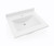 Swanstone Contour 22 x 25 Single Bowl Vanity Sink & Counter Top in White - CV02225.010