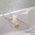 Valsan Essentials 53414GD Large Adjustable Bathtub Caddy - Rack - Gold