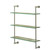 Valsan 57309UB Essentials 3-Tier Shelf Unit - Glass Shelf - Unlacquered Brass