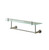 Valsan 675861UB Porto Glass Shelf w 24" Towel Bar / Rail - Unlacquered Brass