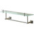 Valsan 676861GD Braga Glass Shelf with Gallery and Towel Bar 23 5/8" - Gold