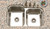 Hamat ENTERPRISE Undermount 31 1/4" X 20" 60/40 Double Bowl Kitchen Sink - Stainless Steel