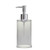 Valsan PP631ES Pombo Pur Countertop Acrylic Liquid Soap Dispenser - Satin Nickel