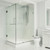 Vigo Pacifica Frameless Shower Enclosure With Right Sided Opening And Base and with Brushed Nickel Hardware