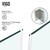 Vigo 36 in. L x 48 in. W x 79 in. H Pacifica Frameless Shower Enclosure With Right Sided Opening And Base  and with Brushed Nickel Hardware