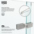 Vigo VG6081STCL4874 Rochelle 48X74 Adjustable Frameless Hinged Shower Door In Stainless Steel