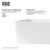 Vigo VG04013 Jasmine Matte Stone Vessel Bathroom Sink