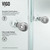 Vigo 46 in. L x 46 in. W x 73 in. H Gemini Frameless Neo-Angle Shower Enclosure with Chrome Hardware