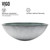 Vigo Simply Silver Glass Vessel Sink and Linus Faucet Set in Chrome - 16 1/2 inch