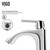 Vigo Simply Silver Glass Vessel Sink and Linus Faucet Set in Chrome - 16 1/2 inch
