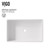 Vigo Magnolia Matte Stone Vessel Bathroom Sink Set With Amada Faucet In Matte Black - 21 1/4 x 13 7/8 inches