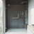 Vigo 60-66 in. W x 72 in. H Pirouette Adjustable Frameless Pivot Shower Door with Brushed Nickel Hardware