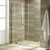 Vigo 60-66 in. W x 72 in. H Pirouette Adjustable Frameless Pivot Shower Door with Brushed Nickel Hardware