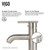 Vigo VG03009BN Single Handle Lavatory Vessel Faucet - Brushed Nickel