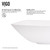 Vigo Hyacinth Matte Stone Vessel Bathroom Sink - 13 3/4 inch