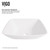 Vigo Hyacinth Matte Stone Vessel Bathroom Sink - 13 3/4 inch