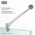 Vigo 46 in. L x 46 in. W x 73 in. H Gemini Frameless Neo-Angle Shower Enclosure with Brushed Nickel  Hardware