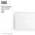 Vigo Petunia Matte Stone Vessel Bathroom Sink - 15 3/4 inch